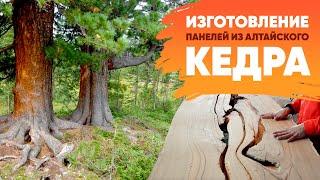 Изготовление панелей из сухостойного алтайского кедра || Как это сделано? || АртКело