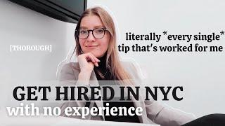 How to get a job in NYC | *thorough* tips to apply & interview