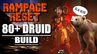 LVL 80+ RAMPAGE RESET DRUID BUILD - DIABLO IV