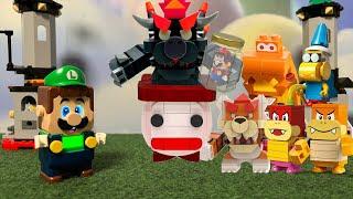 Can Luigi save Mario from Bowser's Fury and the Nightmare Bosses? Lego vs Game