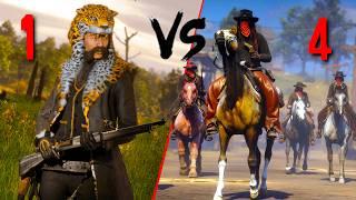 Fighting VS 4 Griefers in Red Dead Online