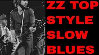 Slow ZZ Top Style Blues Jam Track (B Minor 12 Bar Blues)