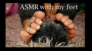 *ASMR* Mic Scratching w my FEET [no talking]