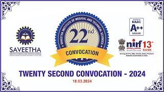 22nd Convocation 2024 - SIMATS