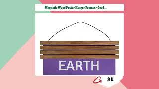 Magnetic Wood Poster Hanger Frames - Good Quality Wooden Poster Hanger Frame !!