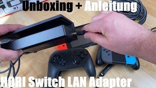 HORI Switch LAN Adapter [Nintendo Switch] die Konsole Kabelgebunden einsetzen Unboxing und Anleitung