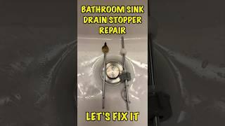 BATHROOM SINK DRAIN STOPPER REPAIR GETTING IT FIXED. PIVOT ROD REPLACEMENT KIT  #Bath Sink Repair