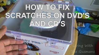 HOW TO FIX SCRATCHES ON DVD'S AND CD'S WITH THE JFJ EASY PRO