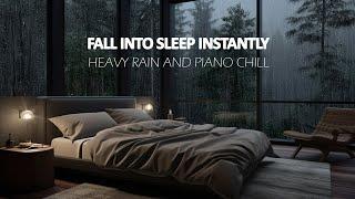 SLEEP DEEPLY  Dive into Rainy Keyboard Sounds | Therapeutic Piano Music for Complete Relaxation