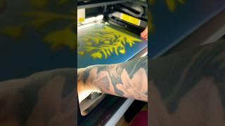 Testing the xTool S1 Screen Printer!  #screenprinting #xtools1 #laserengraving