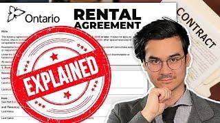 How To Complete An Ontario Rental Agreement  | Standard Ontario Lease Explained