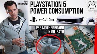 Playstation 5 Power Consumption In Oil Bath (Featuring TechMagnet)