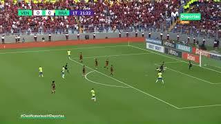 VENEZUELA vs. BRASIL: ¡Palo de VINICIUS y atajada de ROMO en 2 jugadas! | CLASIFICATORIAS 2026 