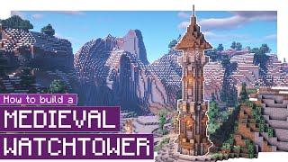 Minecraft: How to Build a Medieval Watchtower! #1