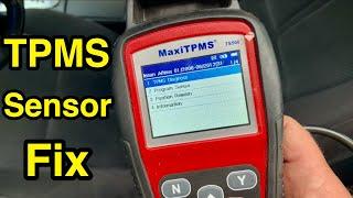 How to replace & reprogram TMPS sensors using MaxiTPMS tool -Tire Pressure Monitoring System relearn