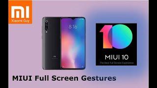 MIUI - How to enable Full screen gestures