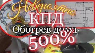 КПД 500%Обогреватель со сверхединицейЭтому не учат в школе