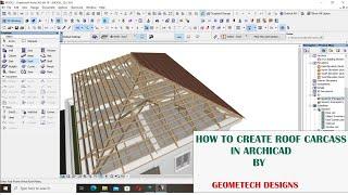 HOW TO CREATE ROOF CARCASS IN ARCHICAD.