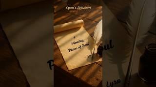  Lyra's Wisdom Peace of soul #1 #quoteoftheday #inspiration #innerstrength #growth #mondaywisdom