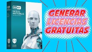 COMO GENERAR Y ACTIVAR LICENCIAS ESET NOD 32 ANTIVIRUS GRATIS POR 30 DIAS | LICENCIAS ORIGINALES