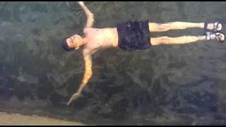 arbaz hussain floating on water amazinglyy...............