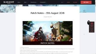 [BDO] Patch Notes: AFK Leveling and Savage Rift Changes - 15.8.18 Patch