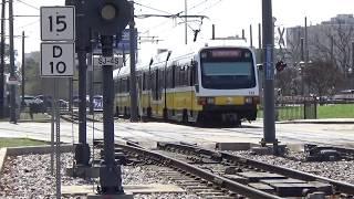 DART Train Action at the Tunnel to Cityplace and the North Central Expressway