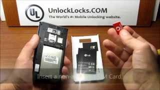 How To Unlock LG Optimus L7X (P714) by Unlock Code  - UNLOCKLOCKS.com