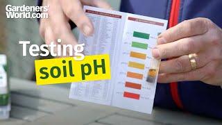 Testing soil pH