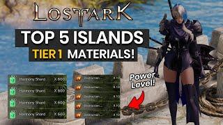 Lost Ark: Top 5 Tier 1 Islands That Give You Materials To level Your Items Fast! (Guide)