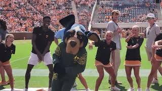 Smokey Dog doing the RayGun Olympics Break Dance University of Tennessee Volunteers Football