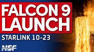  SpaceX Falcon 9 Launches Starlink 10-23 Mission