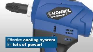 HONSEL Rivdom eBZ 1 cordless battery rivet tool