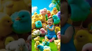 Colorfull hen chicks for kids#beautiful #nice #foryou #forkids #unfrezzmyaccount #account