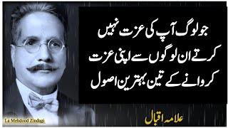 These 3 Powerful Secrets Will Make Anyone To Respect You | allama iqbal | allama iqbal quotes |