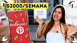 Cómo Ganar DINERO con PINTEREST 2024$2000/Semana (Nuevo Método Fácil y Sencillo)