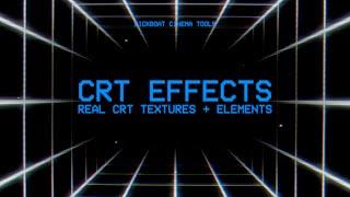 CRT Effects: Real CRT Texture Overlays | CRT Looks  | CRT TV Effect