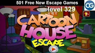 [Walkthrough] 501 Free New Escape Games level 329 - Cartoon house escape - Complete Game