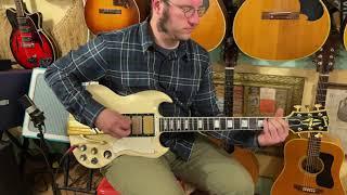 1963 Gibson SG Custom (Les Paul Custom) solidbody electric guitar (vintage original)