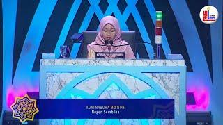 Naib Johan Hafazan Al-Quran Kebangsaan 2022 - Auni Nasuha Md Noh (1-20 Juz Negeri Sembilan)