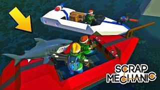 ‍ БАБКУ ПОЙМАЛ РЫБНАДЗОР ЗА БРАКОНЬЕРСТВО  МУЛЬТИК в Scrap Mechanic  СКРАП МЕХАНИК 