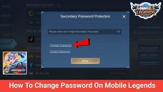 How To Change Password On Mobile Legends 2024 | Change Moonton Password