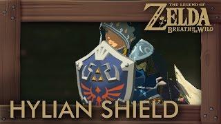 Zelda Breath of the Wild - Hylian Shield Location (Best Shield)