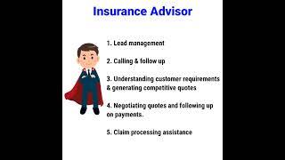 Job Alert- Insurance Advisor (Motor Insurance)