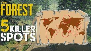 5 TÖDLICHE LOCATIONS! - The Forest