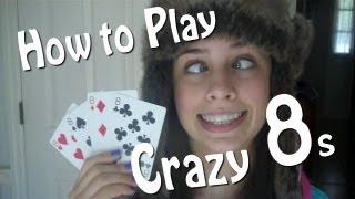 How to play crazy 8s -kids card game - tutorial