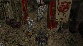 Gothic 2 Cheating fun: Epic mega fight - Knights vs Orcs -