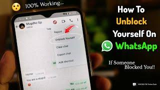 How To Unblock Yourself On WhatsApp If Someone Blocked You In 2025 [Video:2]