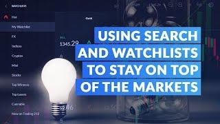 How To Use Search and Watchlists to Stay on Top of the Stock Market