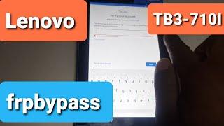 Lenovo TB3-710I Frp Bypass